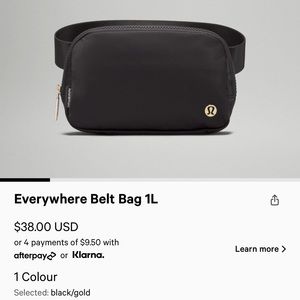 NWT Lululemon Belt bag
